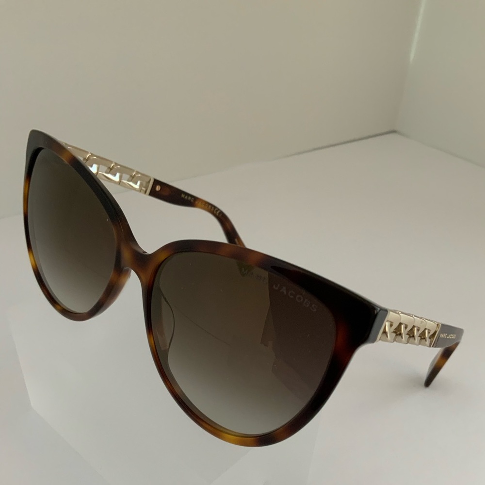 Marc Jacobs Gold Braided Temple Sunglass NWT